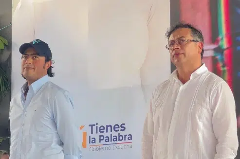 Nicolás Petro y Gustavo Petro