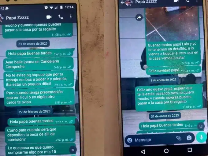 Papá se queda con la beca de su hija y no la devuelve; la bloqueó de WhatsApp 