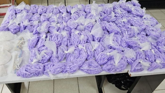 Pastillas de metanfetaminas y fentanilo