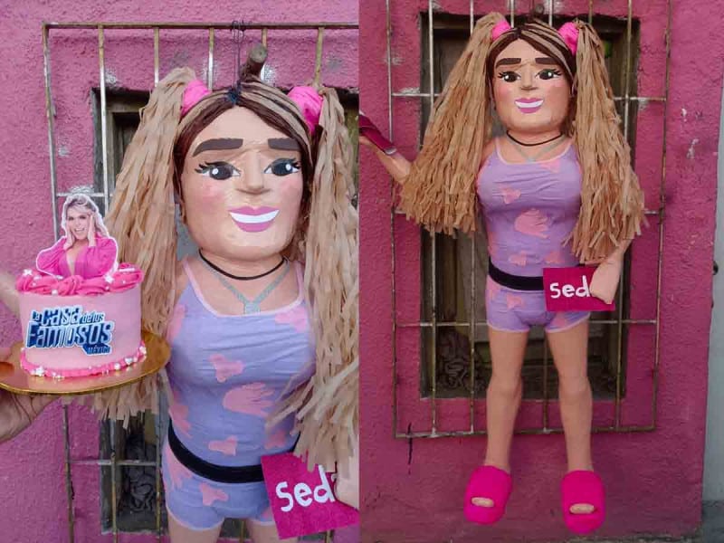 Crean piñata de Wendy Guevara