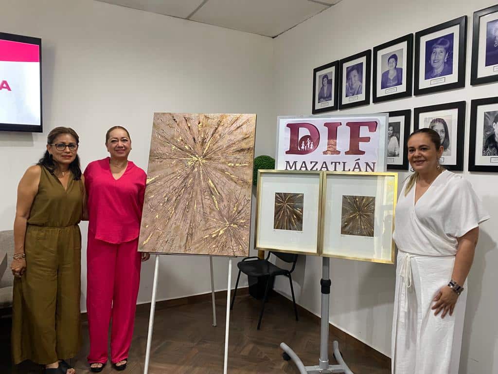 Pinturas el premio de la rifa con causa del DIF Mazatlán