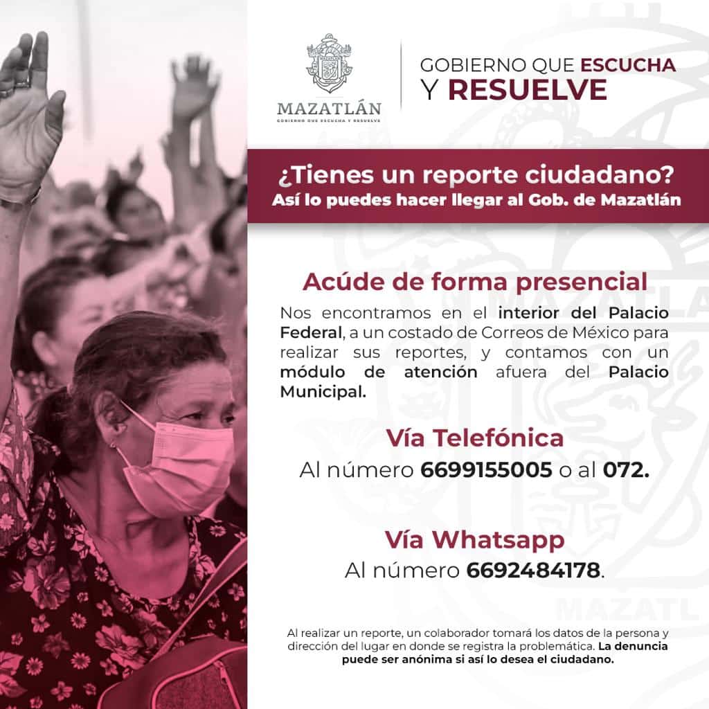 Llaman a la ciudadanía a hacer sus reportes de manera oficial a fin de darle un adecuado y oportuno seguimiento