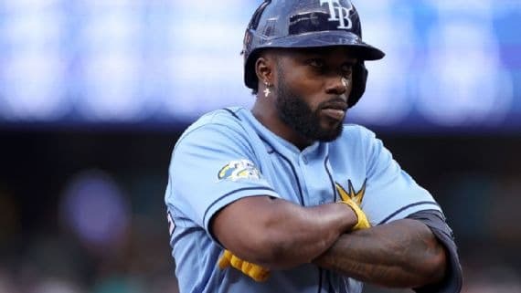 pelotero de los Rays de Tampa Bay, Randy Arozarena.