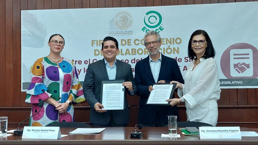 Congreso de Sinaloa firma convenio con ECOCE