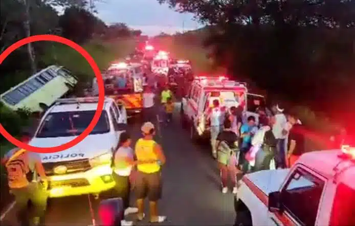 Reportan varios heridos tras accidente vial en carretera de Costa Rica