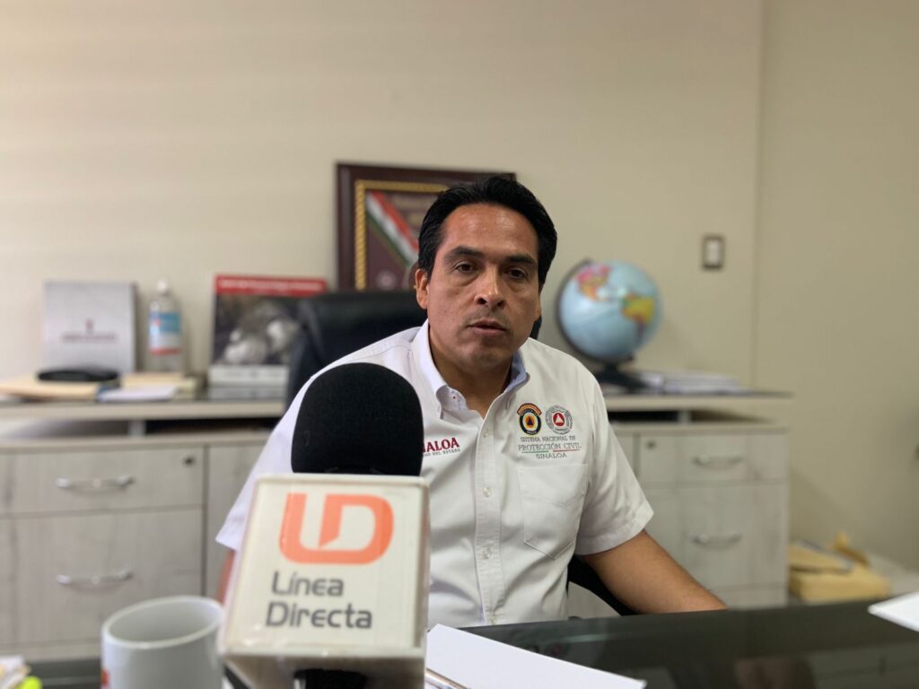 Roy Navarrete Cuevas, director de Protección Civil en Sinaloa, en entrevista
