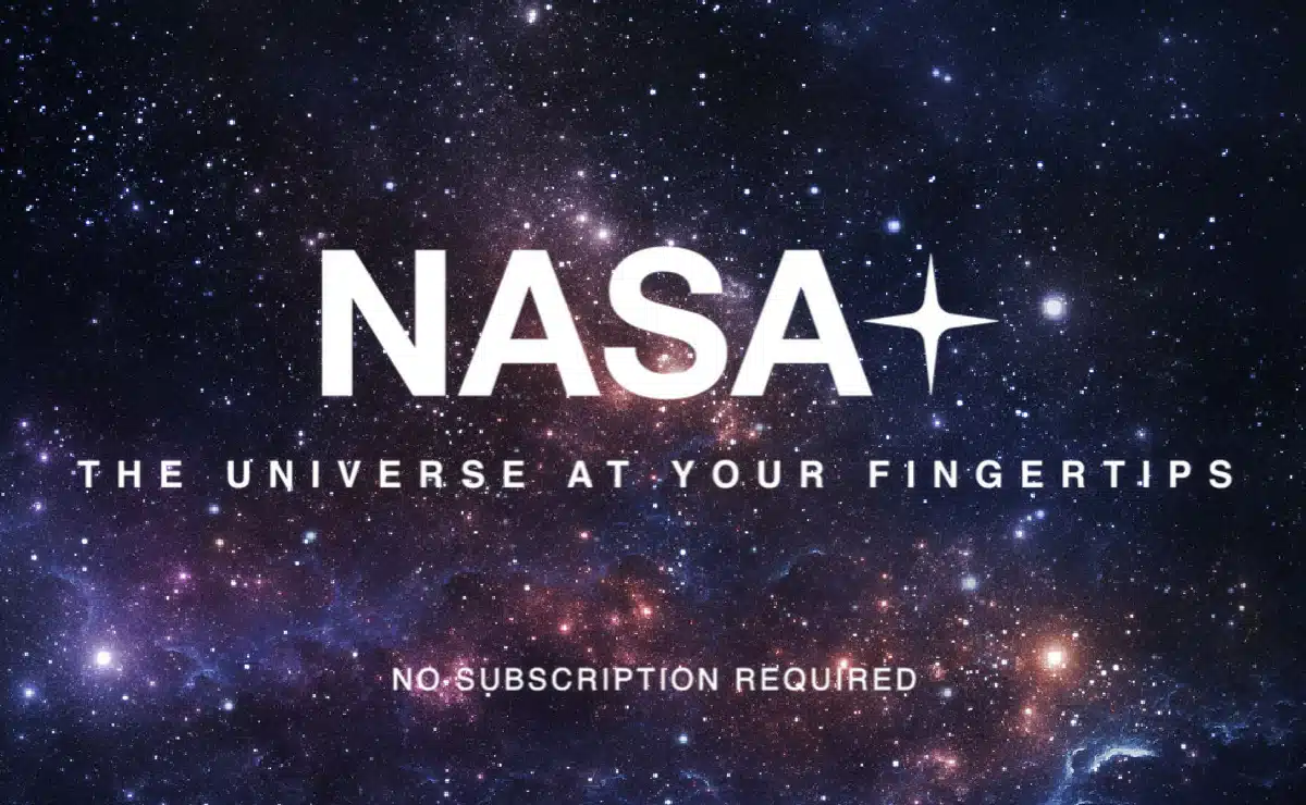 Publicidad de la NASA sobre su nuevo servicio de streaming