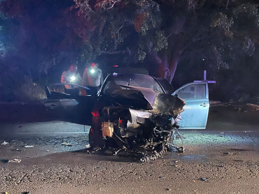 ¡Aparatoso accidente! Madre e hija se accidentan en la Culiacán-Navolato