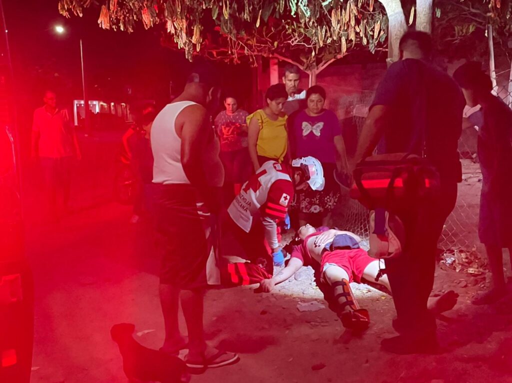 Gilberto resultó lesionado tras choque de motocicleta y vehículo en Aguaruto, Culiacán