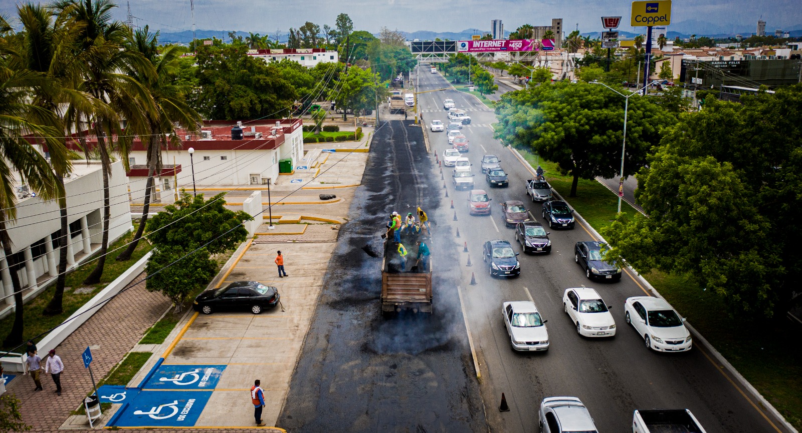 Llevan programa de reencarpetado a calles aledañas al Hospital Psiquiátrico de Sinaloa