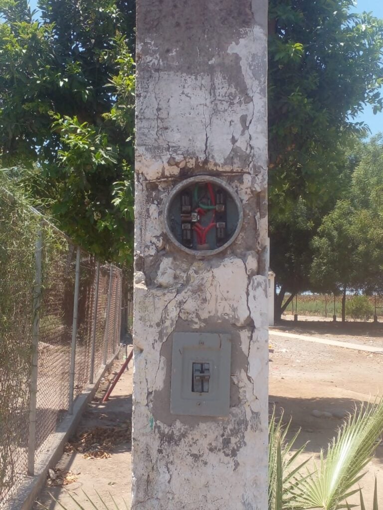 ¡Sin luz! Así cerró el ciclo escolar el kínder Niños Héroes en la comunidad de Jesús María en Guasave