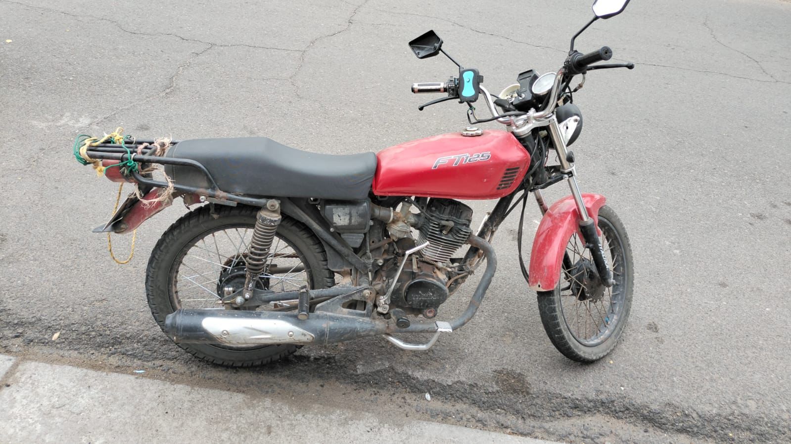 Motocicleta recuperada en operativo