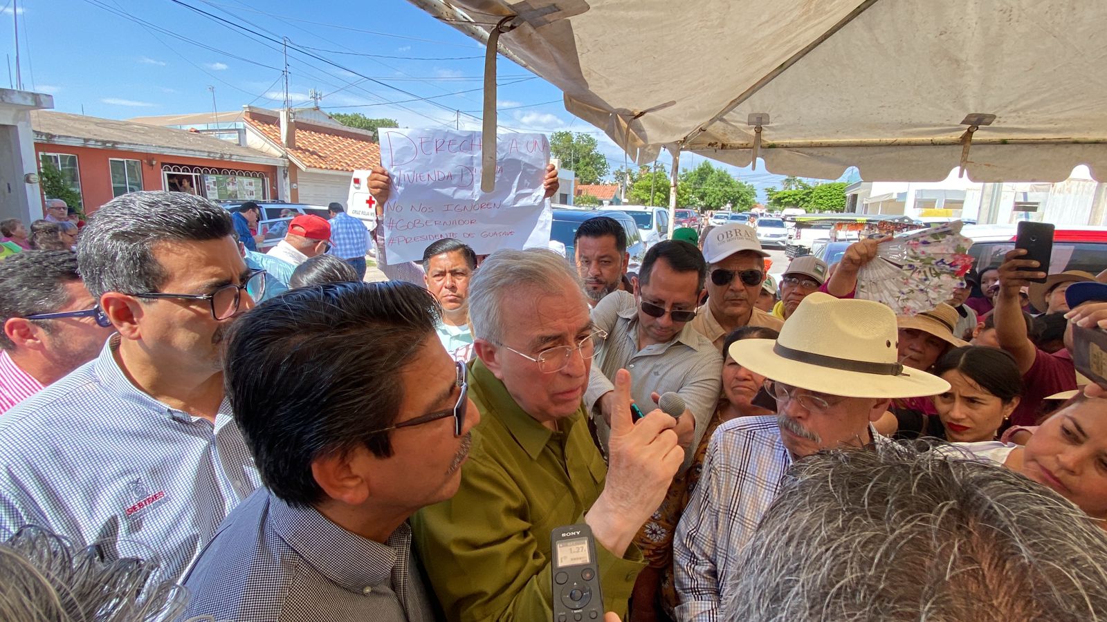 “No nos ignoren”. También los “Sin casa” exigieron respuestas al gobernador Rubén Rocha en Guasave