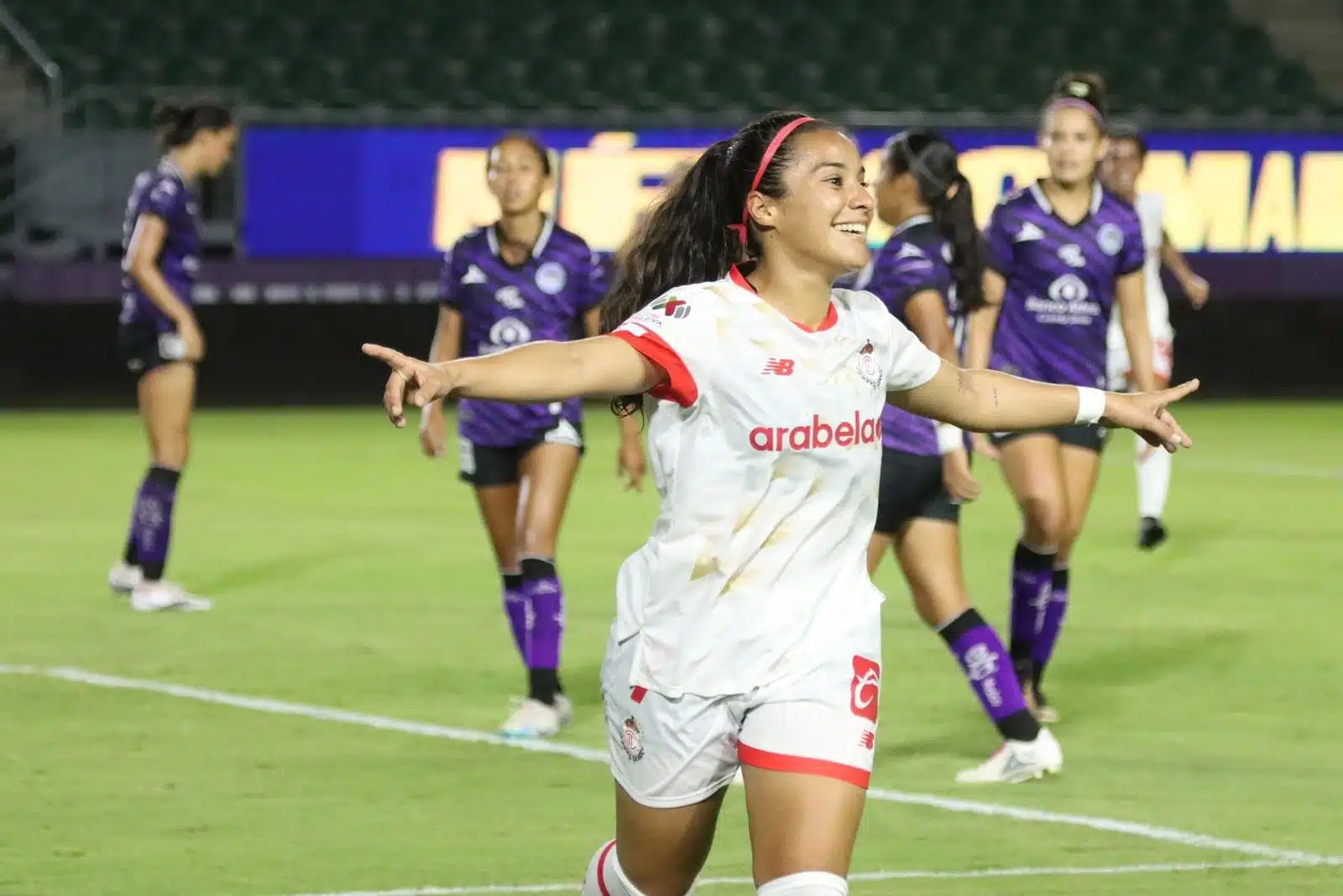 La mazatleca Cinthya Peraza marcó su primer gol en el Apertura 2023 Fotos: Cortesía