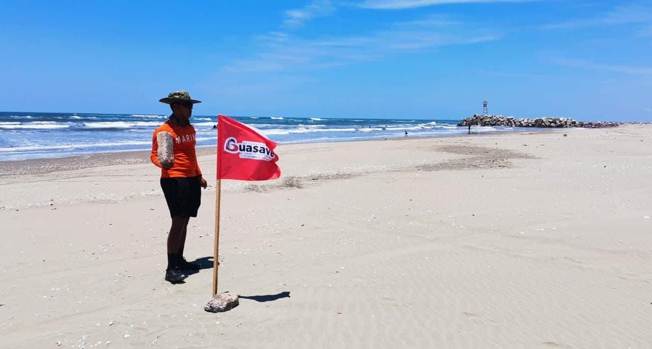 Alta marejada en Guasave