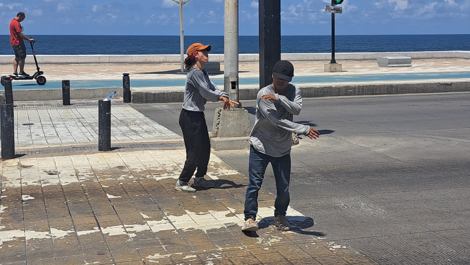 bailarines de “break dance”