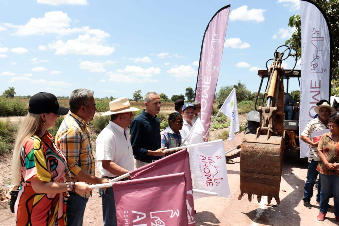 banderazos de obras de drenaje y agua potable