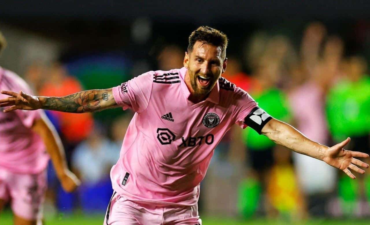 Messi con el jersey de Inter de Miami