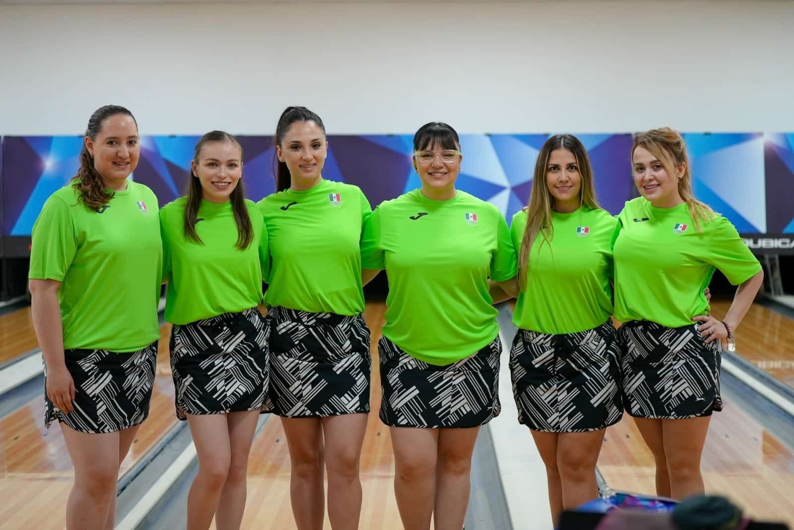 Jugadoras del equipo de boliche de México en Centroamericanos 2023