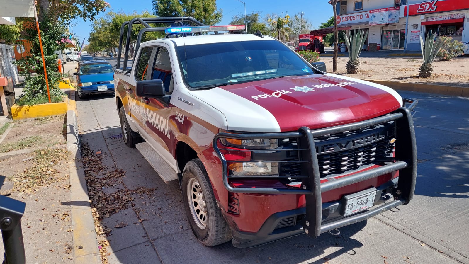 Los policías municipales realizaron un operativo para dar con el responsable pero no lograron buenos resultados.