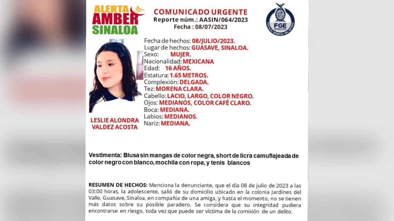 Desde el sábado 8 de julio en la madrugada sus padres desconocen su paradero