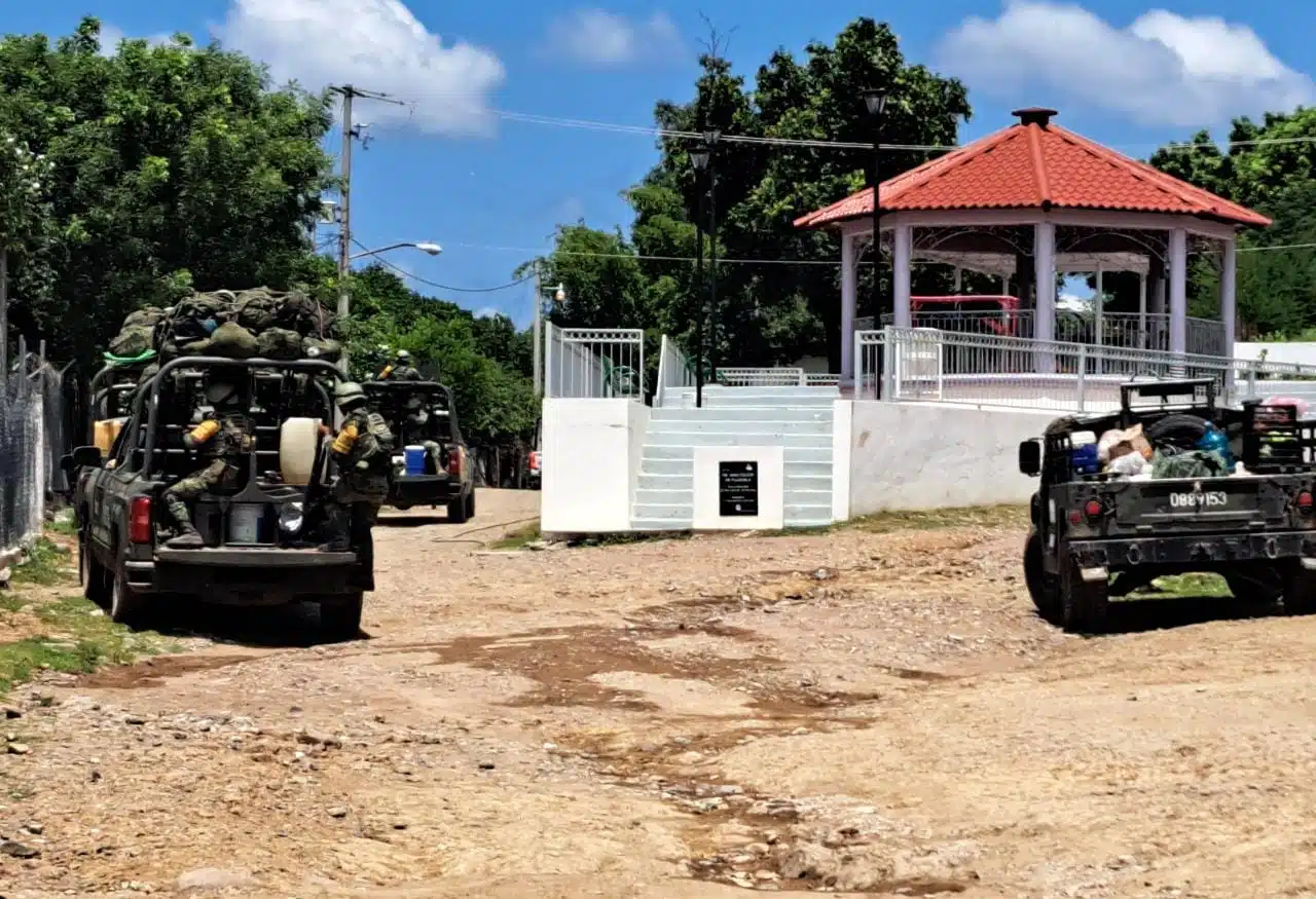 Elementos del Ejército en San José de las Delicias