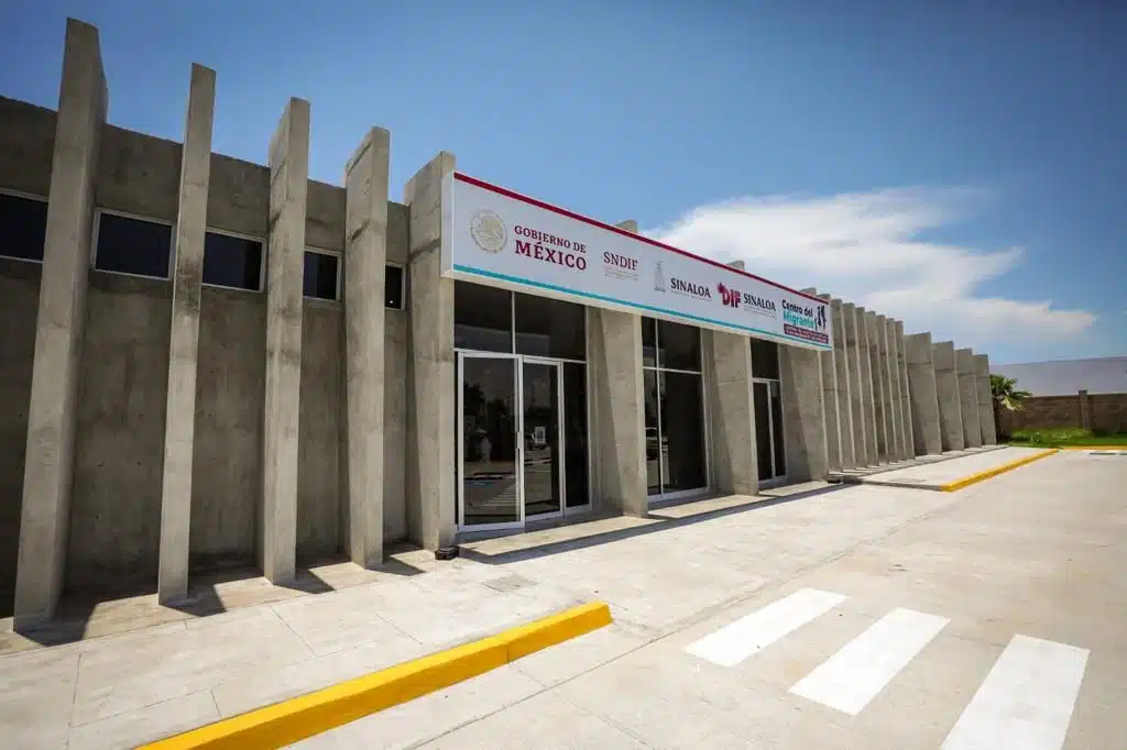 Exterior del Centro de Asistencia Social para Migrantes de DIF Sinaloa