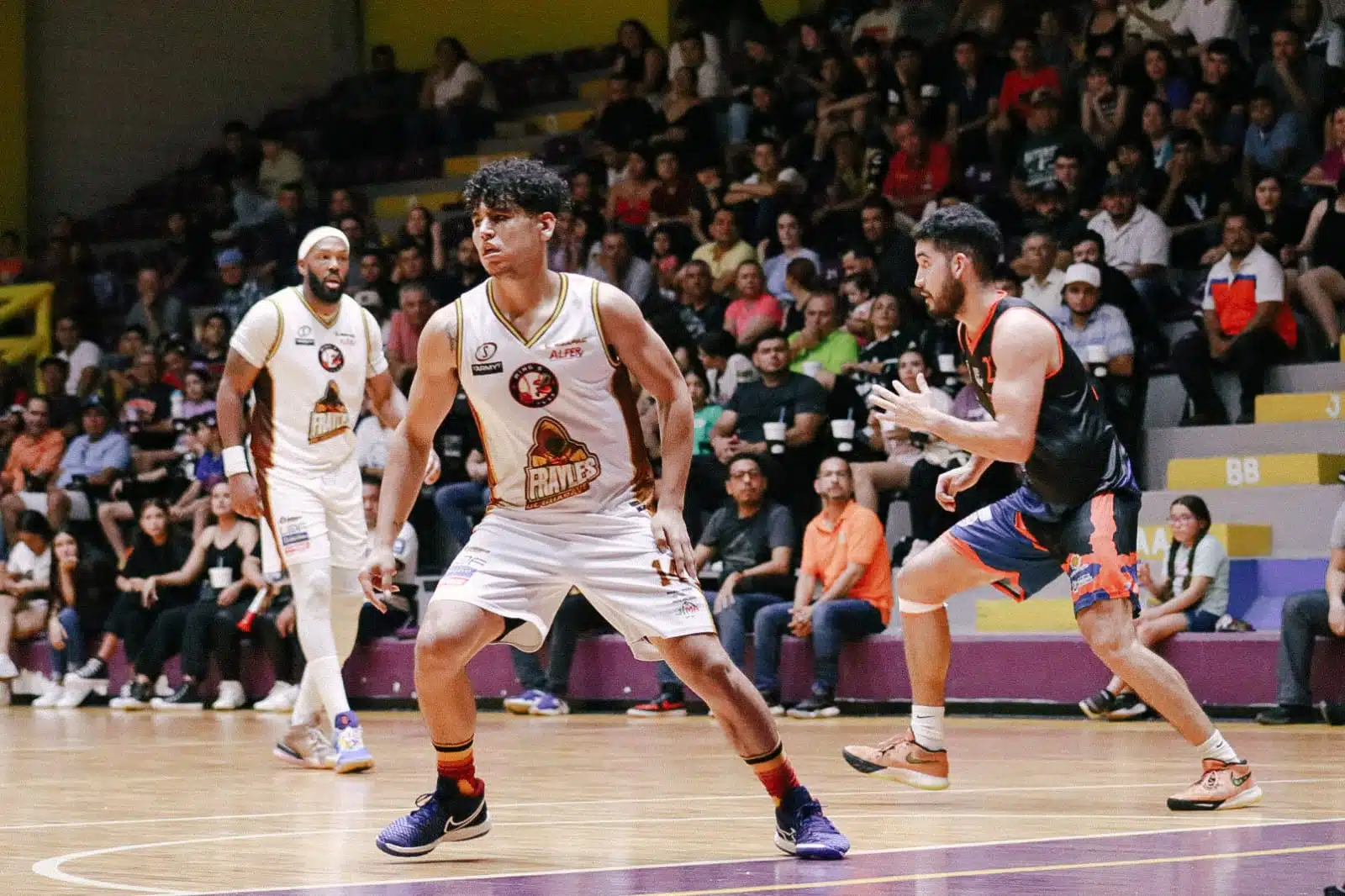 Partido de baloncesto entre Frayles de Guasave y Lobos de Ensenada