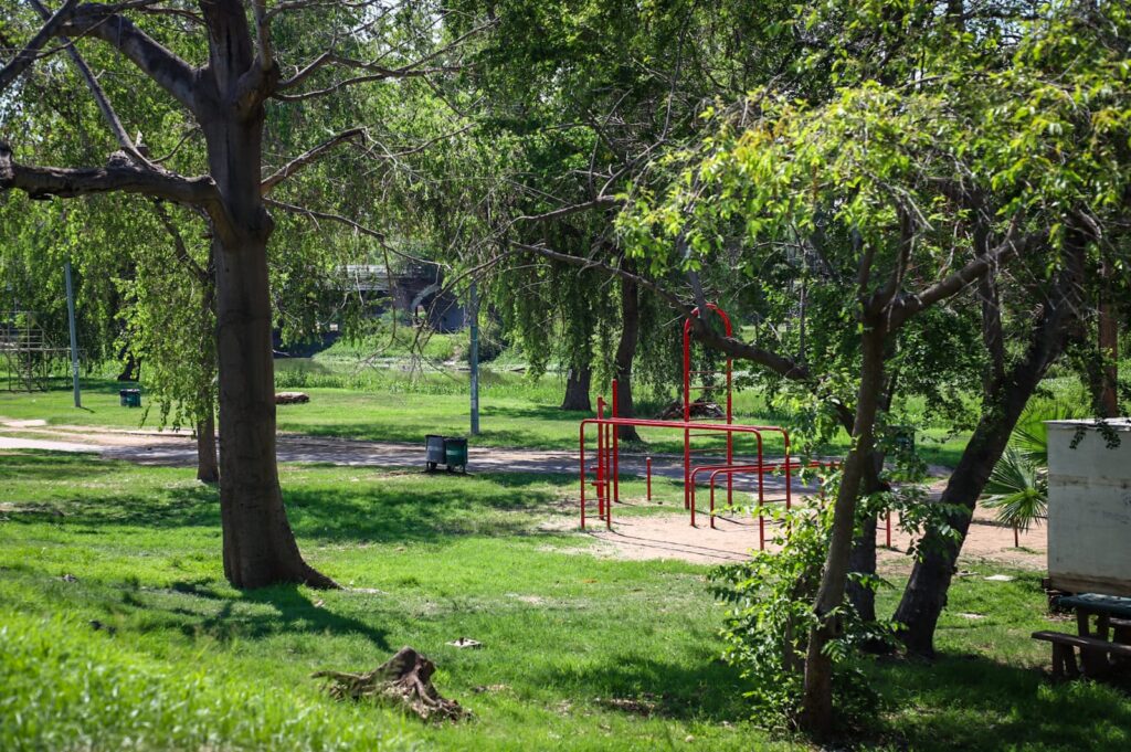 Área verde y recreativa en el Parque de las Riberas