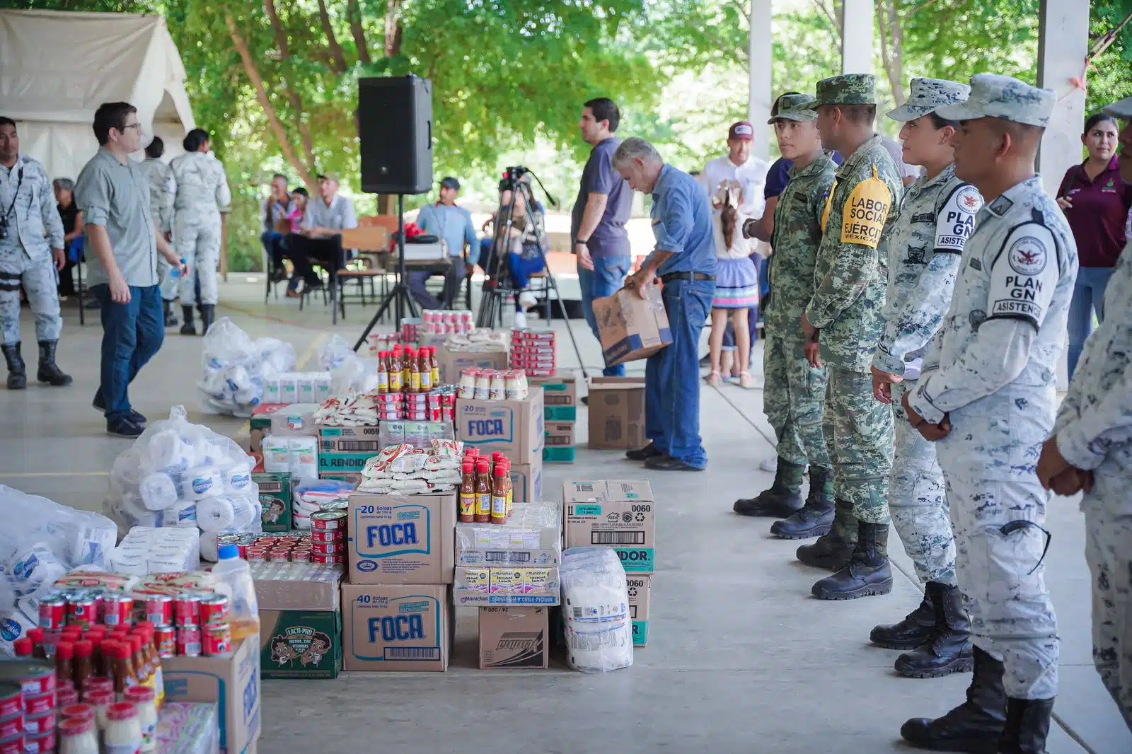 Brigada de apoyo en San José de las Delicias