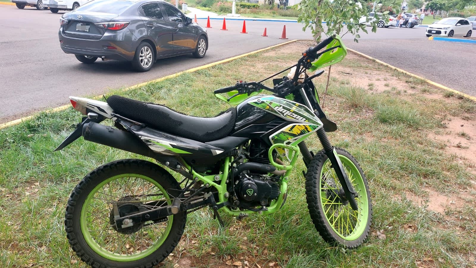 Motocicleta con reporte de robo