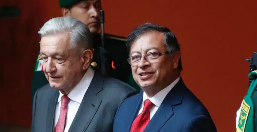 Andrés Manuel López Obrador y Gustavo Petro