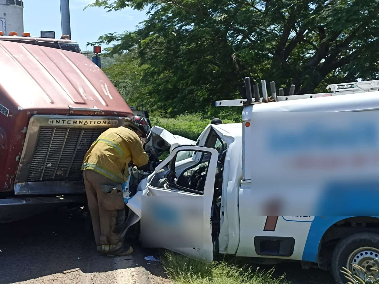 choque contra tráiler