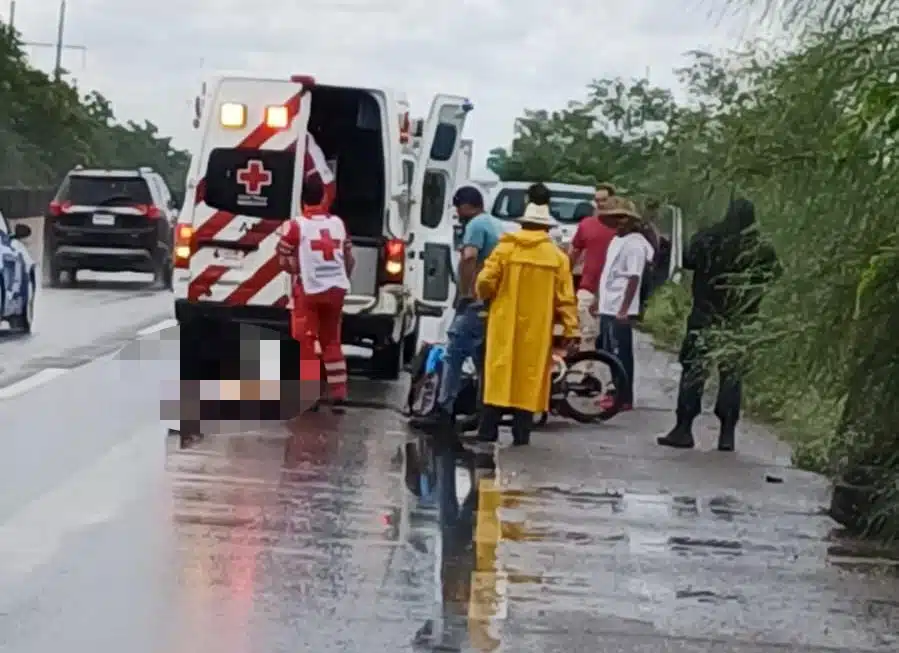 El accidente ocurrió en el entronque que dirige a la sindicatura de La Brecha.