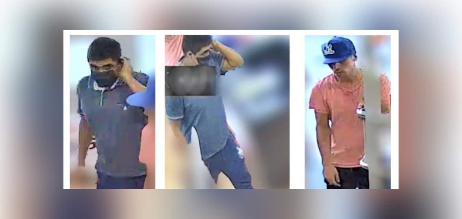 La fotografía de 2 hombres, uno de ellos aparece 2 veces