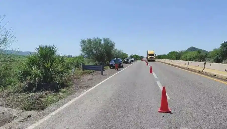 Carretera donde ocurrió accidente