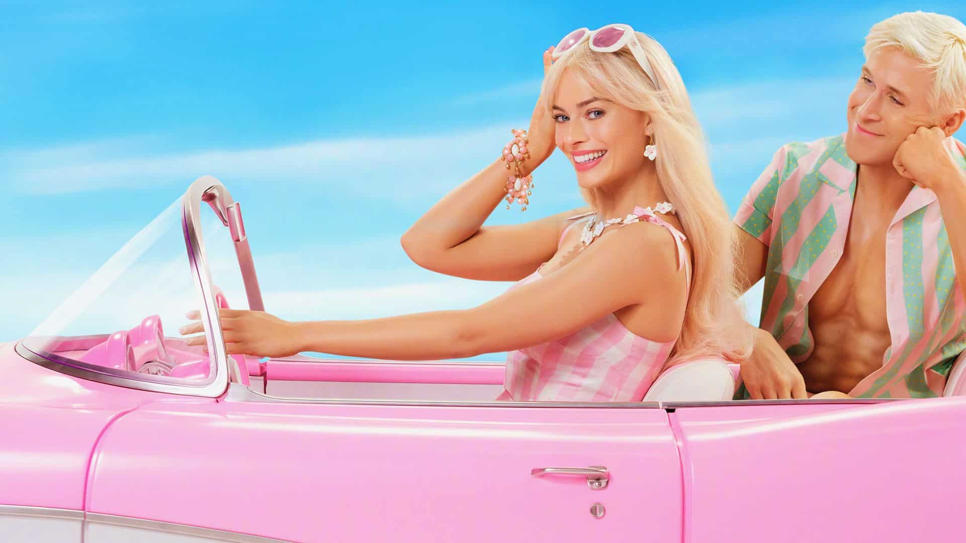 Margot Robbie y Ryan Gosling en promocional de Barbie