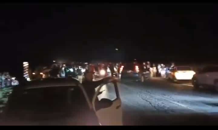 La manifestación se llevó a cabo en los poblados Lazareto y Chapeteado.