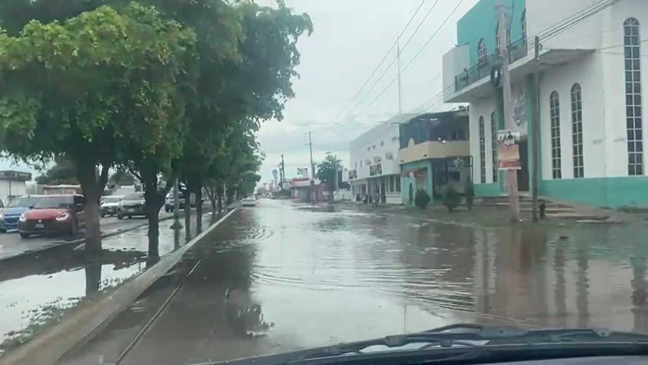 Calle inundada