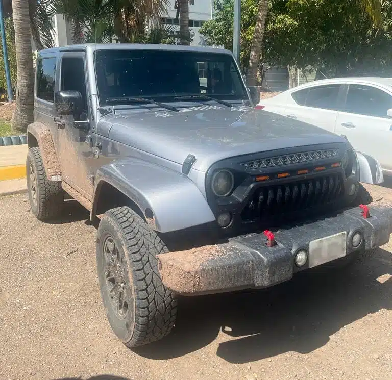 Camioneta 4x4 asegurada en Culiacán