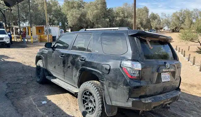 Camioneta decomisada en San Luis Río Colorado