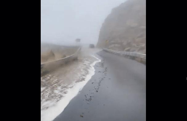 La Rumorosa en medio de la tormenta por 