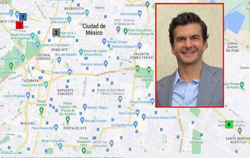 Celular de Íñigo Arenas Saiz es rastreado en Santa Martha Acatitla