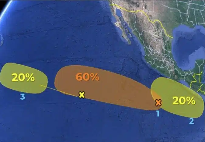 Mapa pronóstico de ciclones