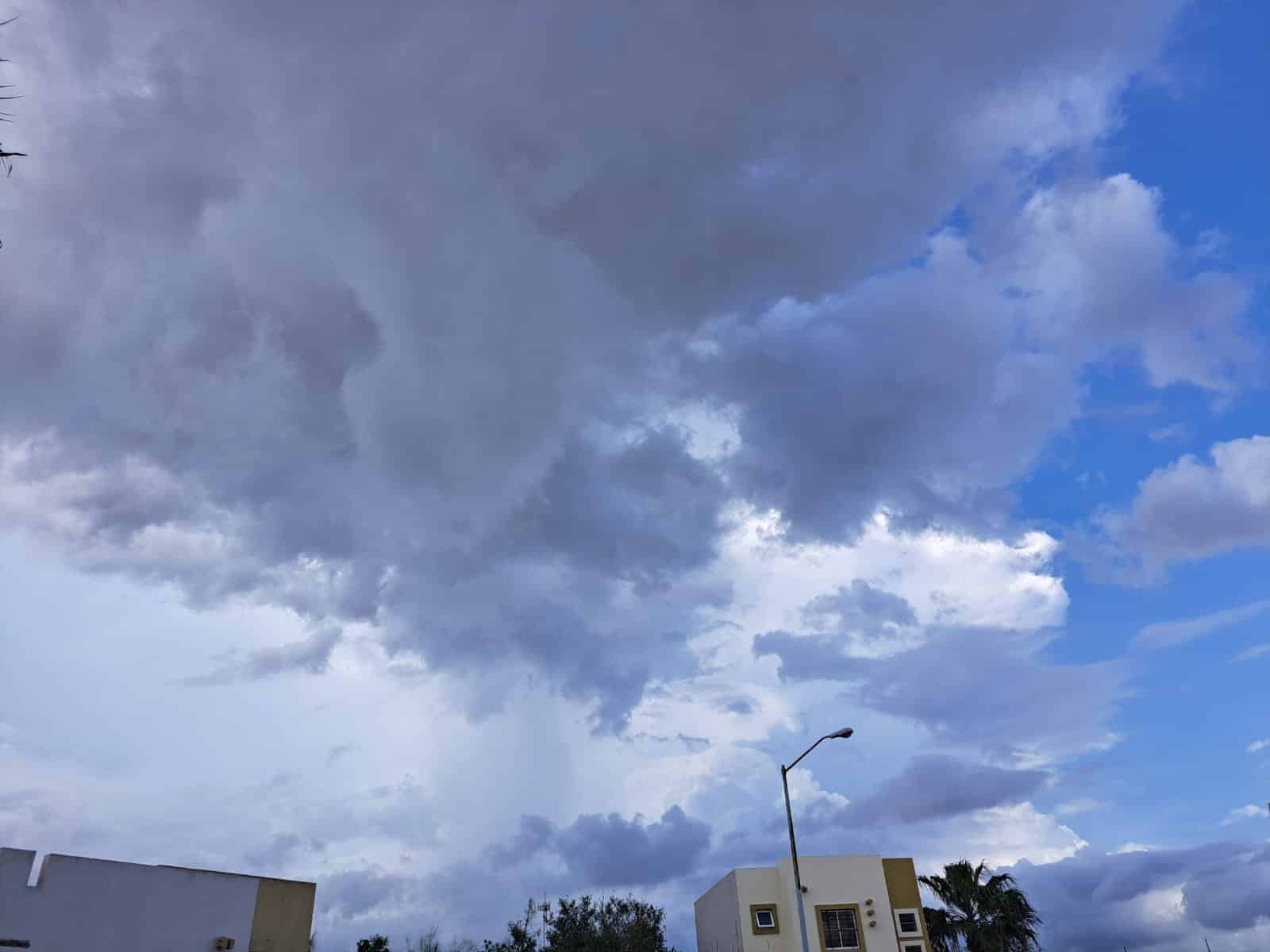 Cielo con nubes que anuncian que se avecinan lluvias