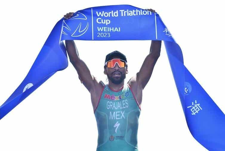 Crisanto Grajales en Copa del Mundo de Triatlón