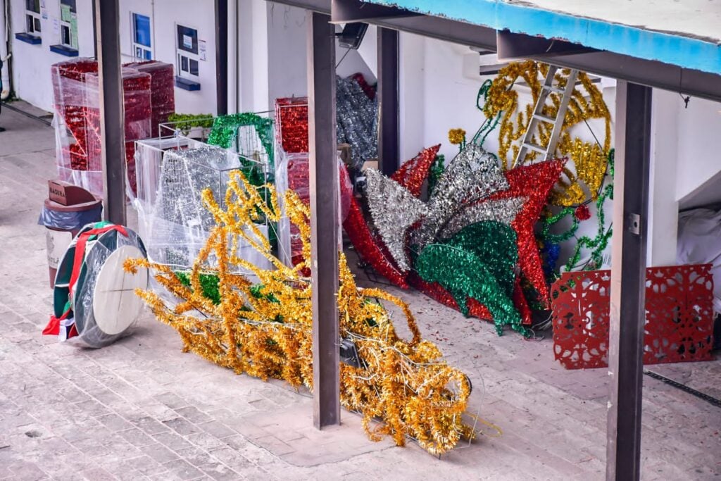 Decoraciones en el Palacio de Mazatlán