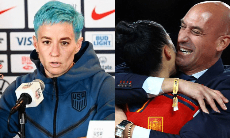 Megan Rapinoe arremete contra Luis Rubiales por besar a Jenni Hermoso