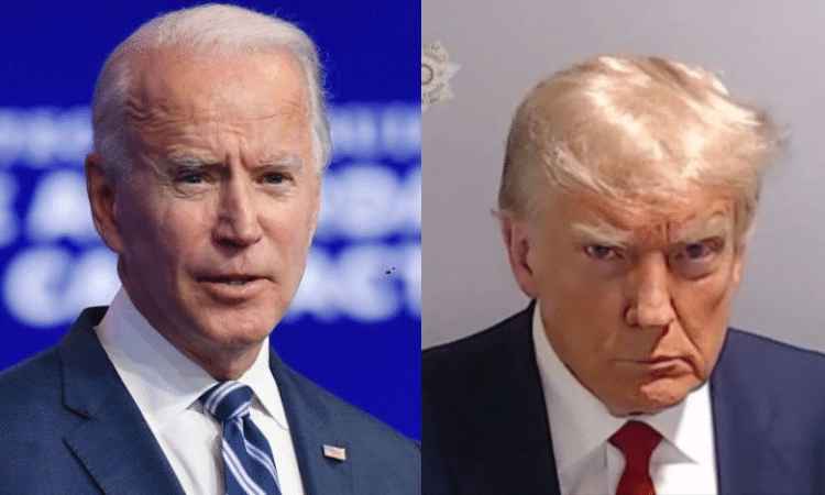 Biden se burla de la foto policial de Donald Trump
