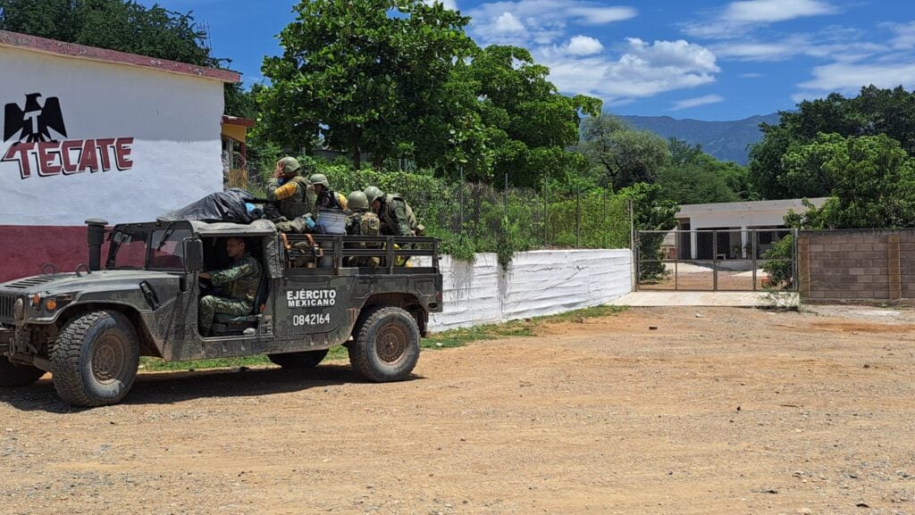 Ejército Mexicano en operativo en San José de las Delicias